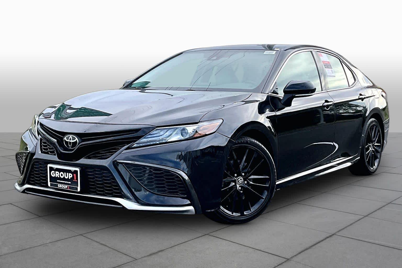 Used 2023 Midnight Black Metallic Toyota XSE image 2
