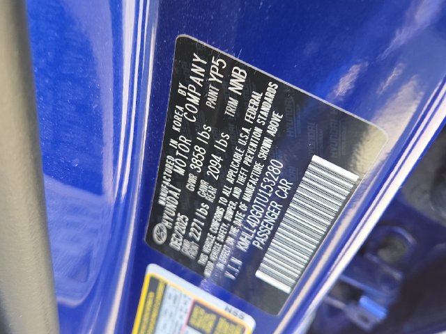 Used 2026 Intense Blue Hyundai SE image 7