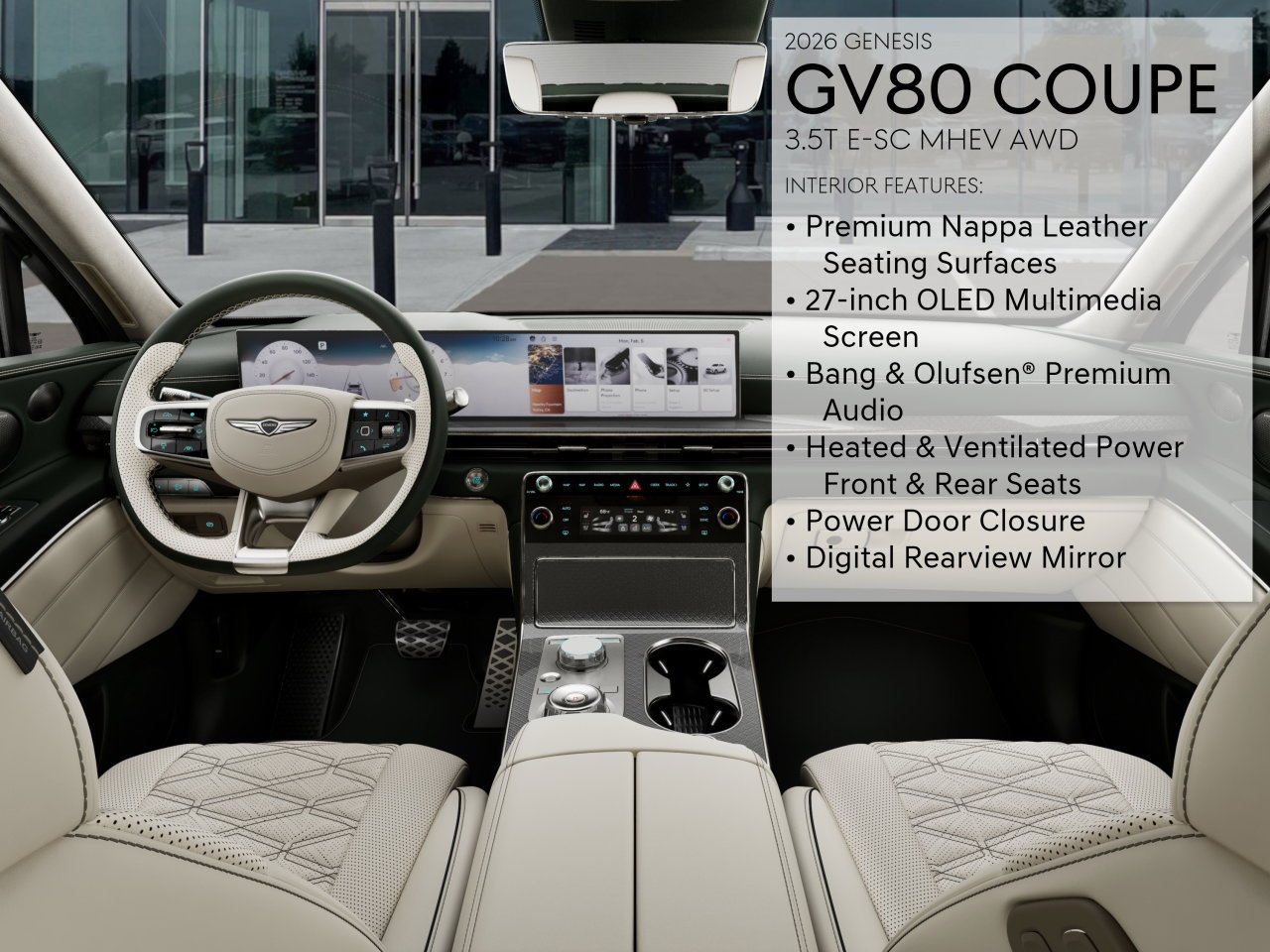 New 2026 White Genesis 3.5T E-SC MHEV image 17