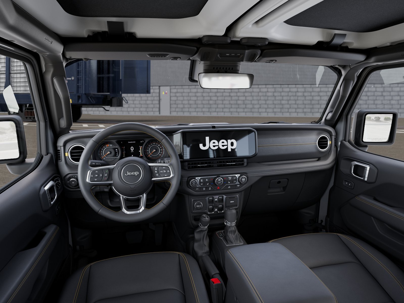 New 2026 Bright White Clear-Coat Exterior Paint Jeep Sahara image 8