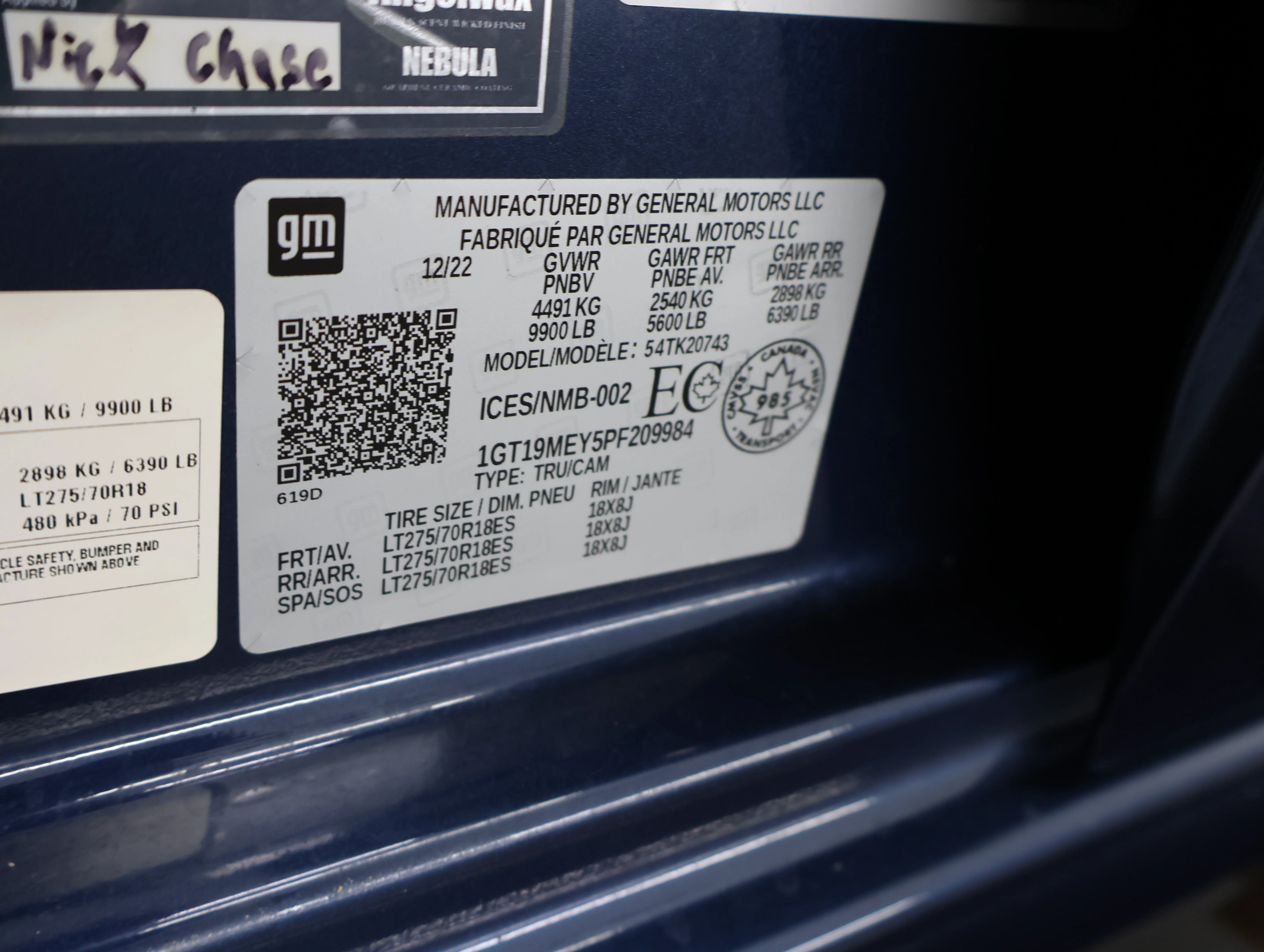 Used 2023 Pacific Blue Metallic GMC SLE image 57