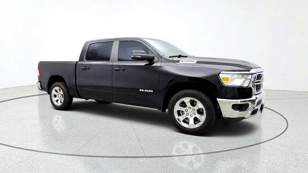 Used 2023 Diamond Black Crystal Pearlcoat Ram Big Horn 4x4 Crew Cab 5