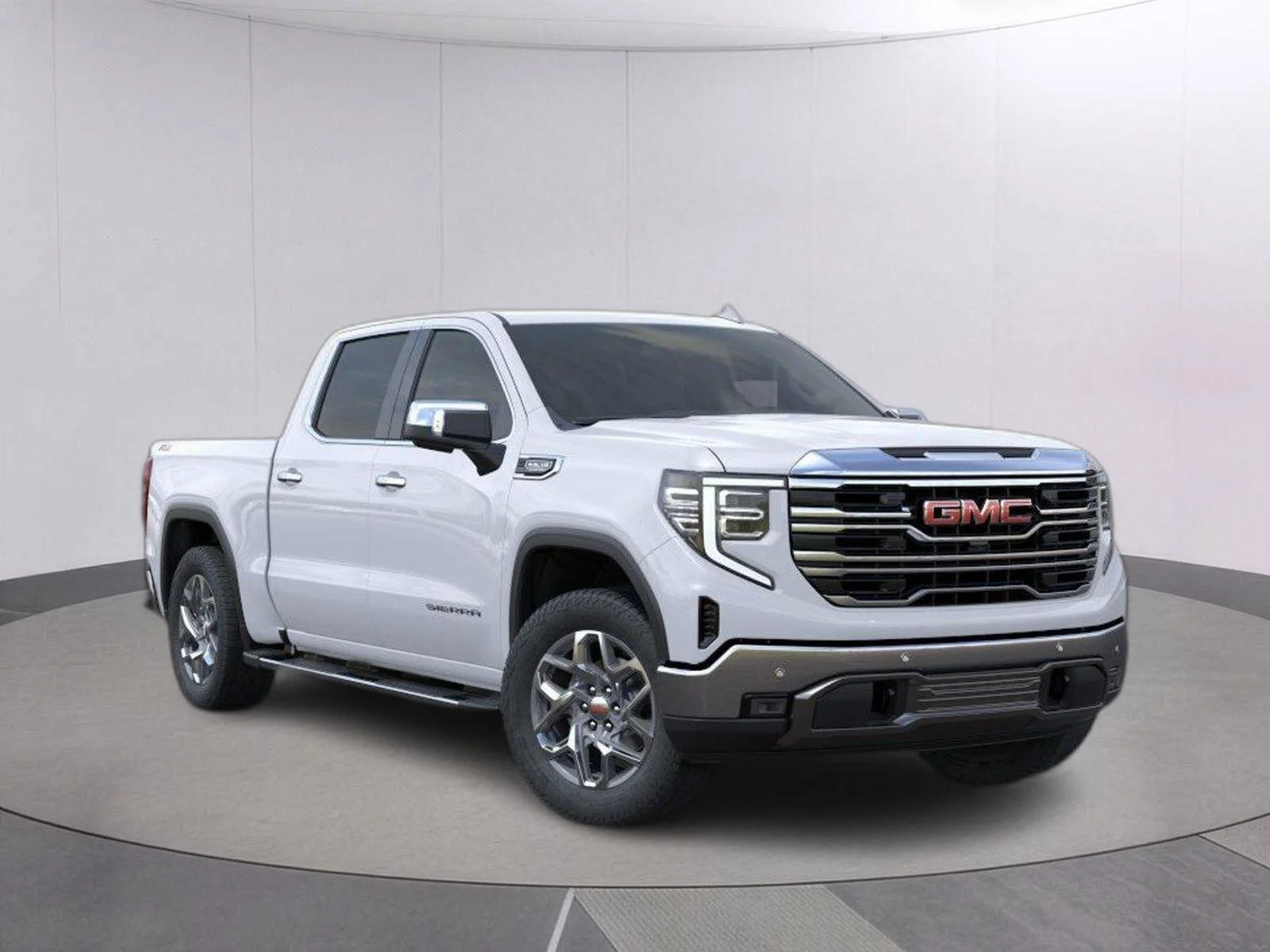 New 2026 Glacier White Tricoat GMC SLT image 1