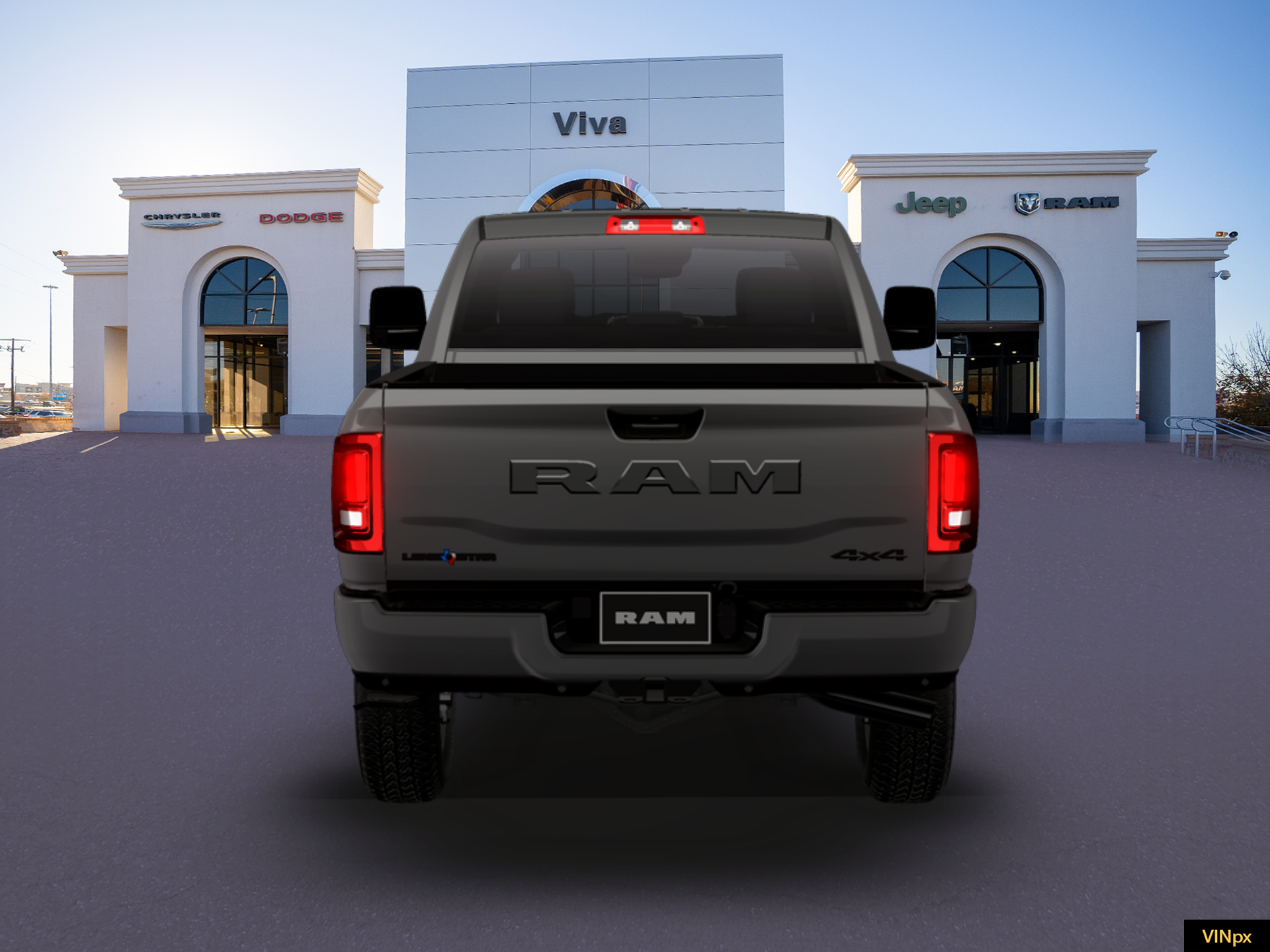 New 2026 Ceramic Gray Clear-Coat Exterior Paint RAM Big Horn image 6