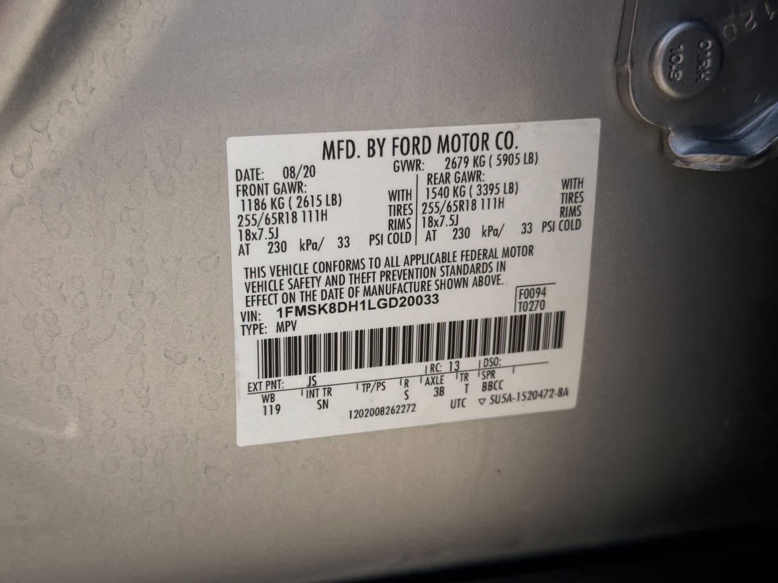 Certified Used 2020 Iconic Silver Metallic Ford XLT image 37