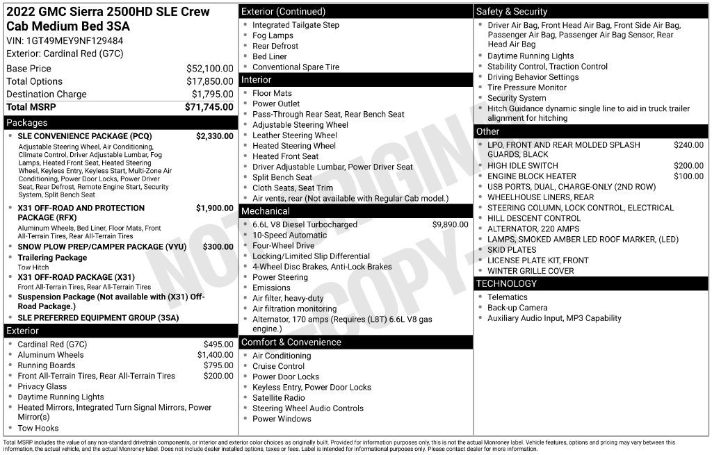 2022 GMC Sierra 2500HD SLE - Photo 42