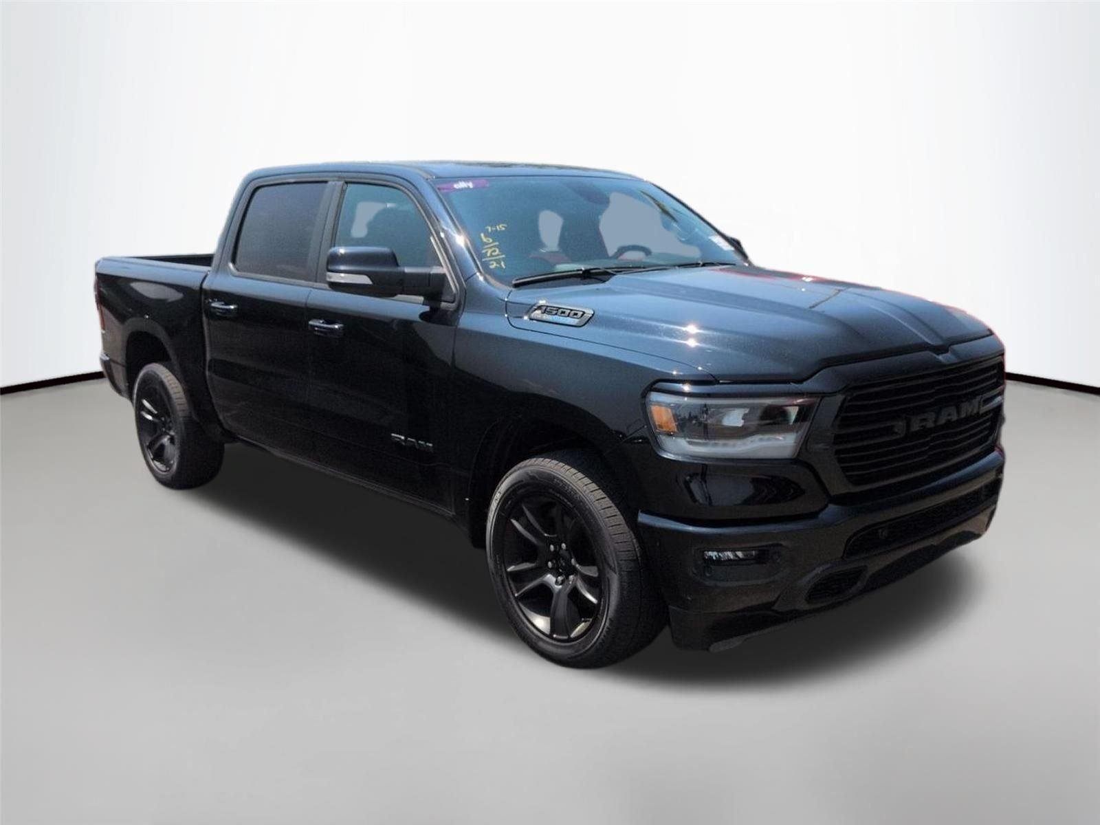 Used 2021 Diamond Black Crystal Pearlcoat Ram Big Horn image 4