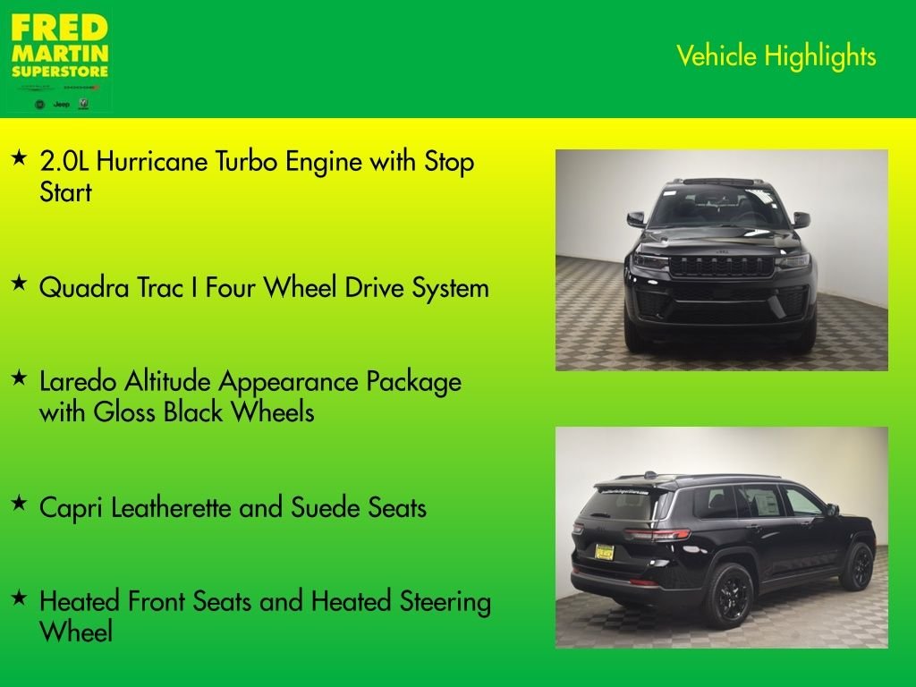 New 2026 Diamond Black Crystal Pearl-Coat Exterior Paint Jeep Laredo image 7