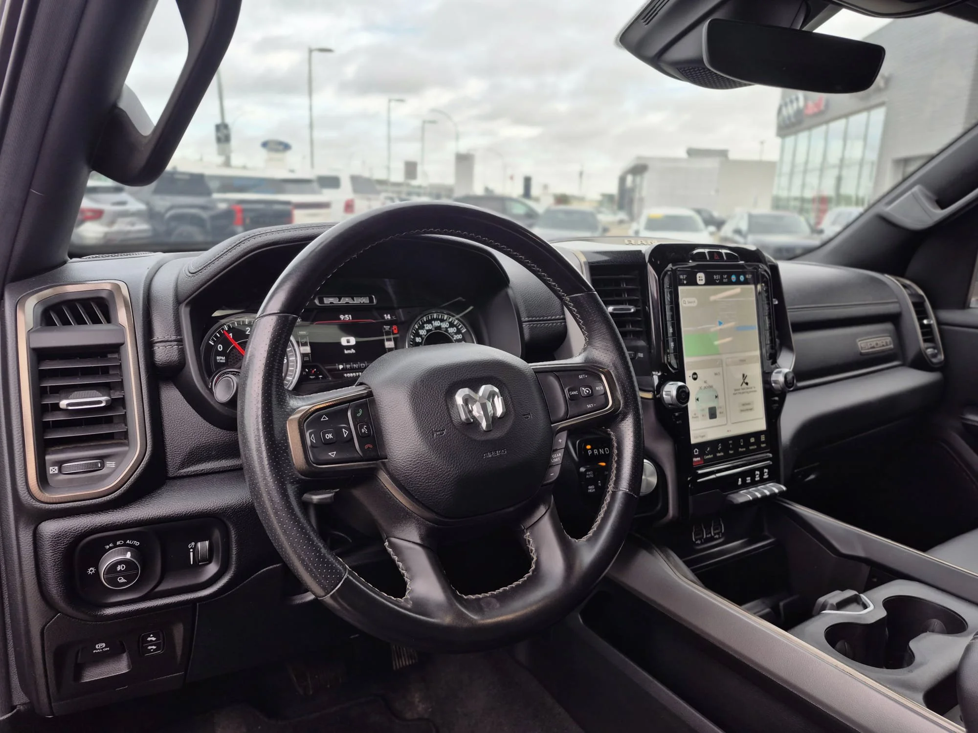 Certified Used 2022 Granite Crystal Metallic Ram Sport 4x4*5.7L HEMI | Htd Seats | Htd Wheel | Nav | Alpine Audio | Park Assist | Tow Pkg | CarPlay image 6