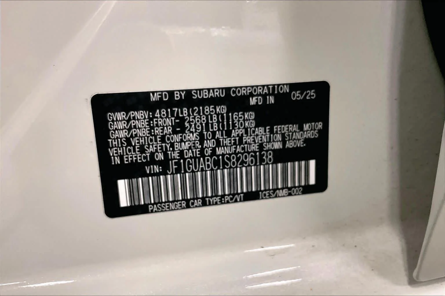 Used 2025 Crystal White Pearl Subaru  image 36