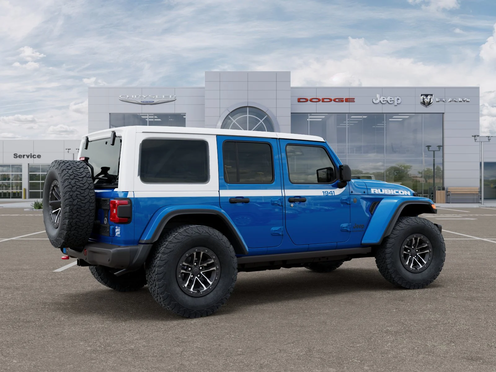 New 2026 Hydro Blue Pearl-Coat Exterior Paint Jeep Rubicon image 30