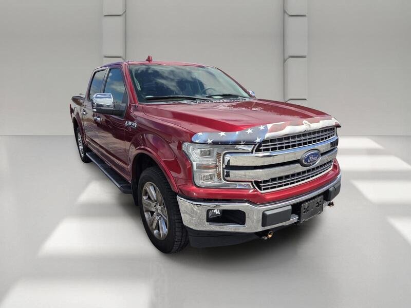 Certified Used 2018 Ruby Red Metallic FORD LARIAT image 3