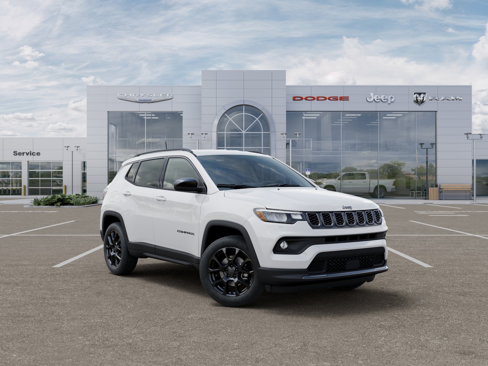 New 2026 Bright White Clear-Coat Exterior Paint Jeep Latitude image 31