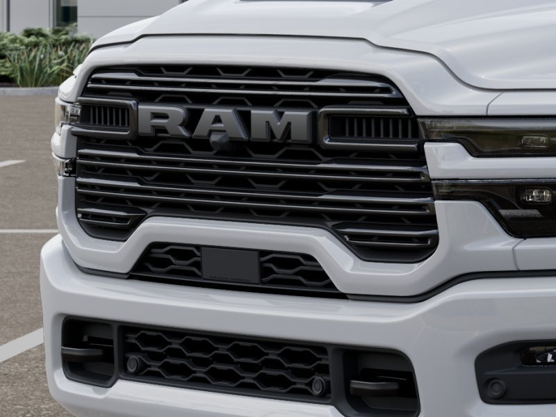 New 2025 Bright White Clear-Coat Exterior Paint RAM Laramie image 33