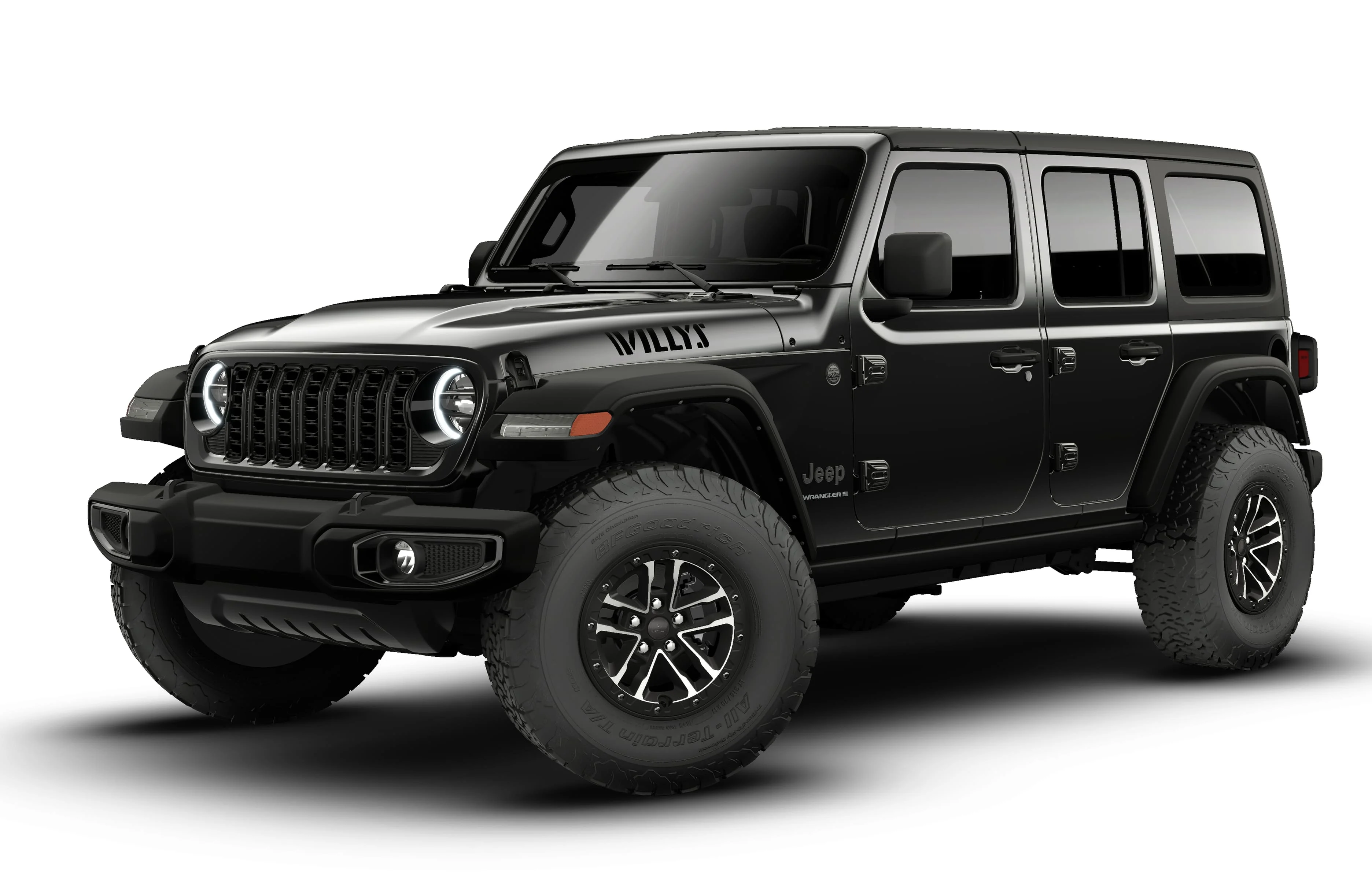 New 2026 Black Clear-Coat Exterior Paint Jeep Willys image 1