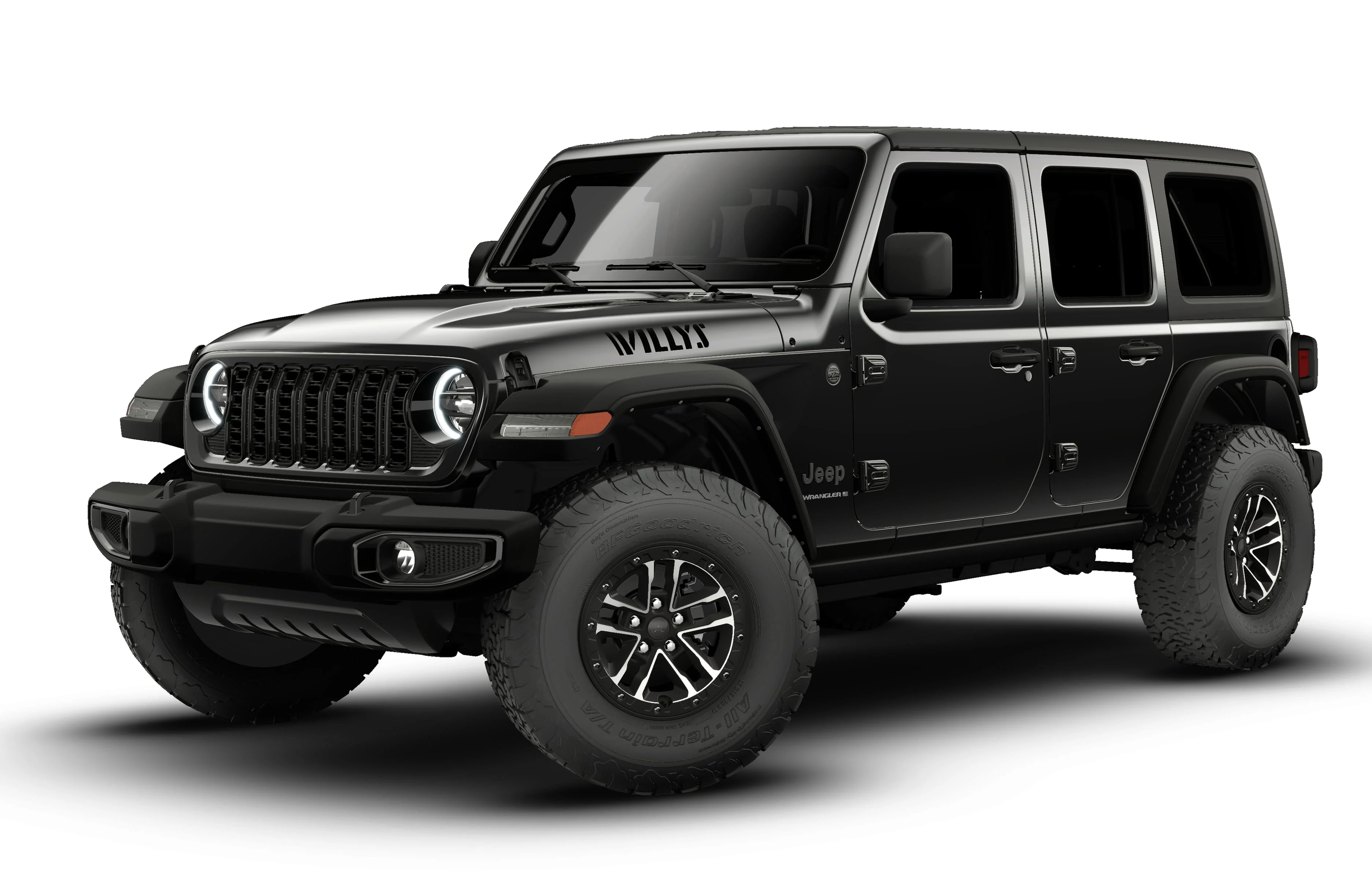 New 2026 Black Clear-Coat Exterior Paint Jeep Willys image 1