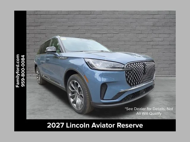 New 2027 Whisper Blue Metallic Clearcoat Lincoln Reserve image 1