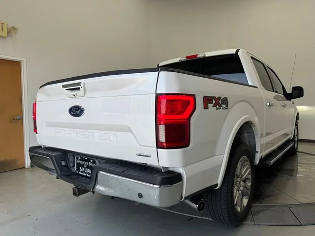 Used 2019 White Platinum Clearcoat Metallic Ford Lariat image 33