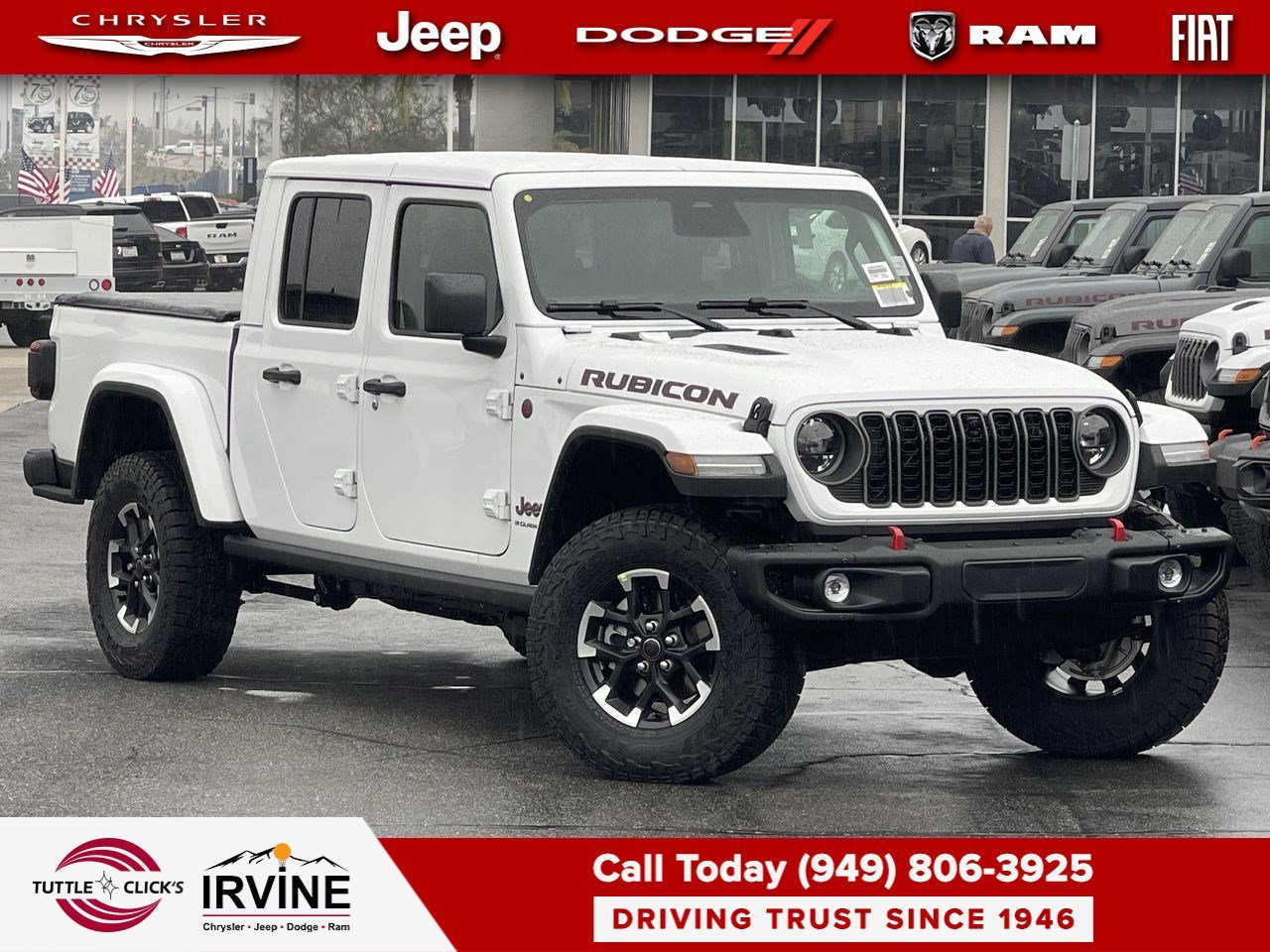 New 2026 Bright White Clearcoat Jeep Rubicon X image 1