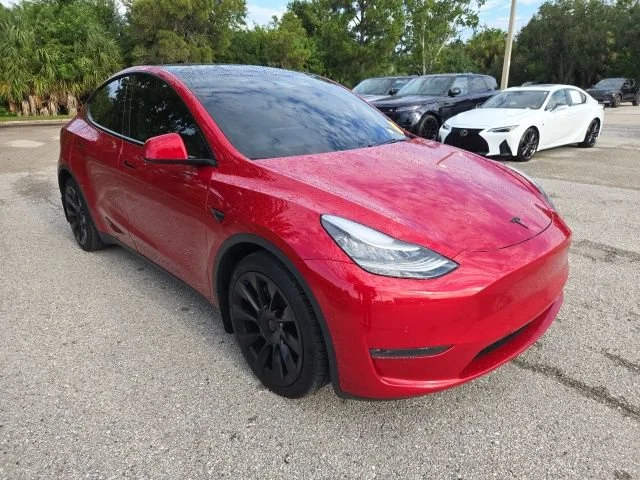 Used 2021 Red Multi-Coat Tesla Long Range image 7