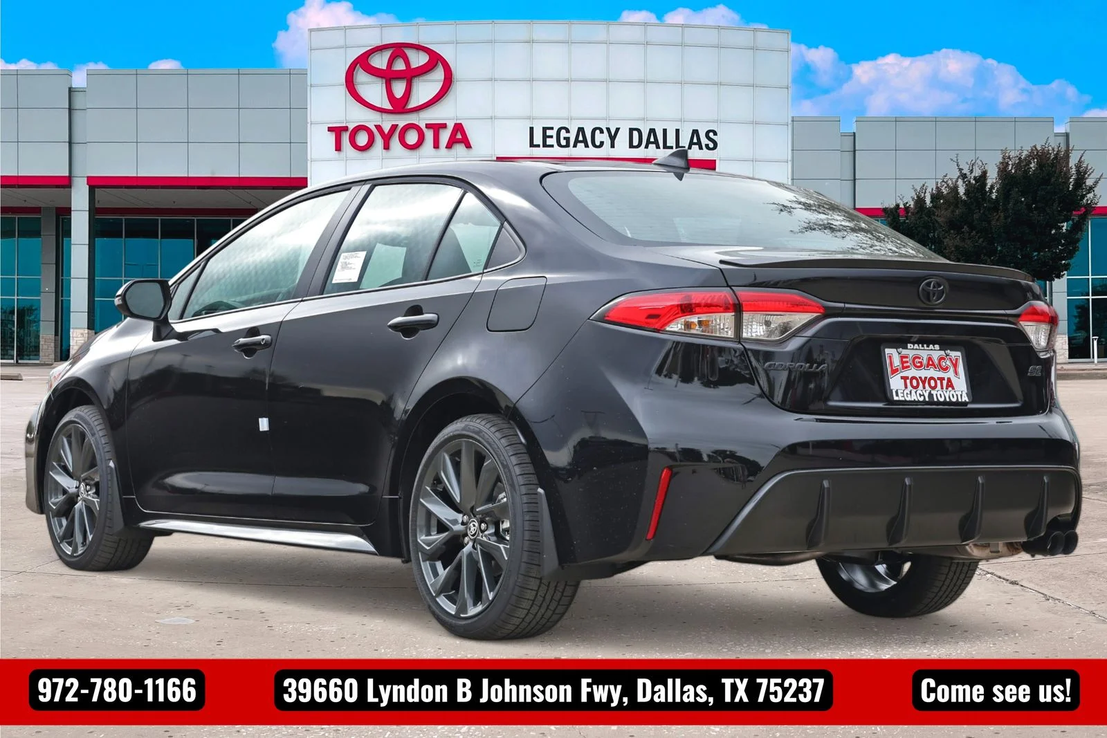 New 2026 Midnight Black Metallic Toyota SE image 6