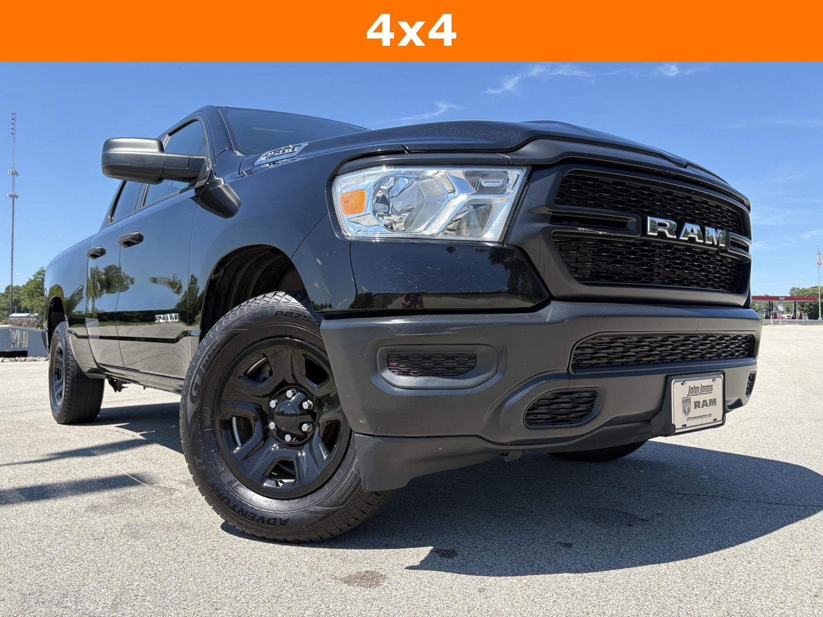 Used 2022 Diamond Black Crystal Pearlcoat Ram Tradesman image 3