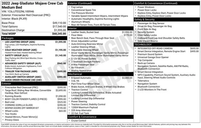Used 2022 Red Jeep Mojave image 30