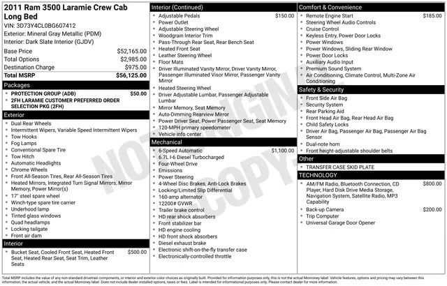 Used 2011 Gray Ram Laramie image 38