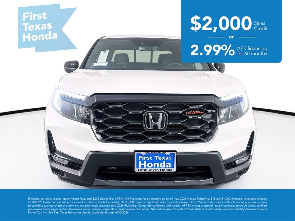 New 2026 Platinum White Pearl Honda TrailSport image 2
