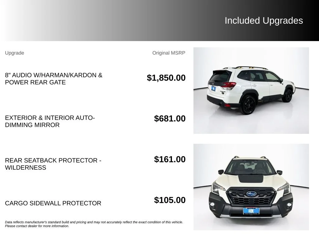 Used 2023 Crystal White Pearl Subaru Wilderness image 5