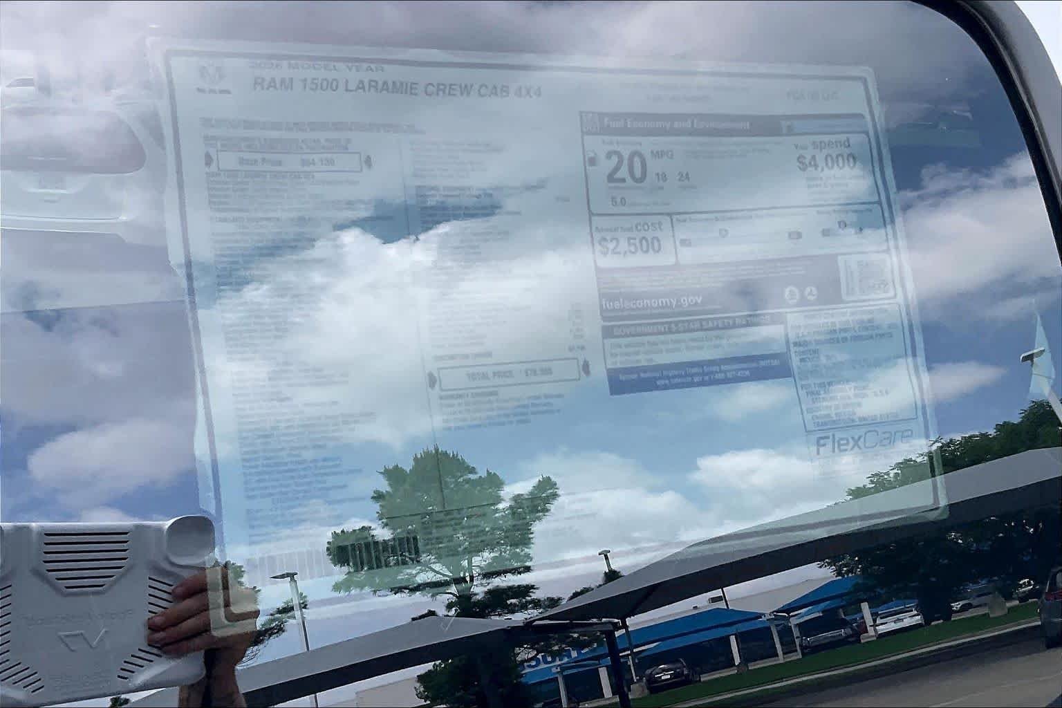 New 2026 Bright White Clear-Coat Exterior Paint RAM Laramie image 19