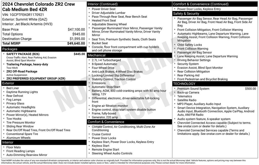 Used 2024 White Chevrolet ZR2 image 26