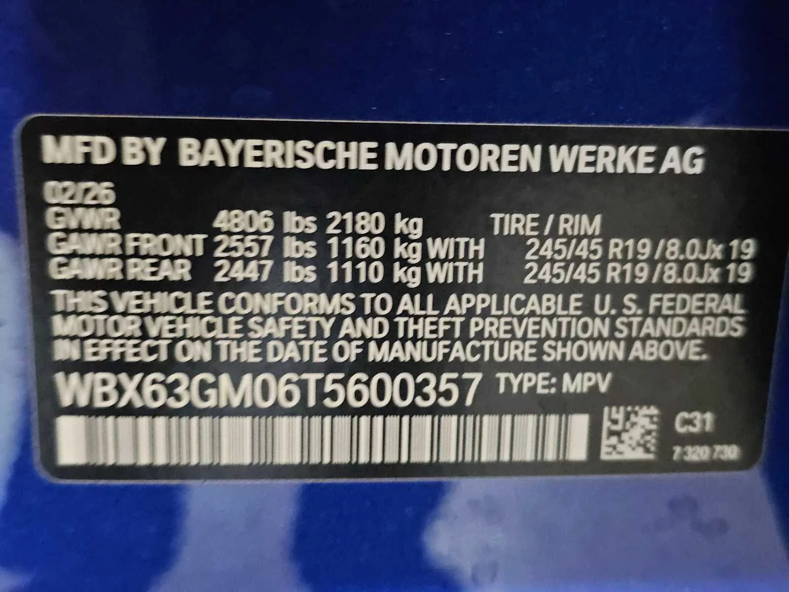 New 2026 Portimao Blue Metallic BMW xDrive28i image 39