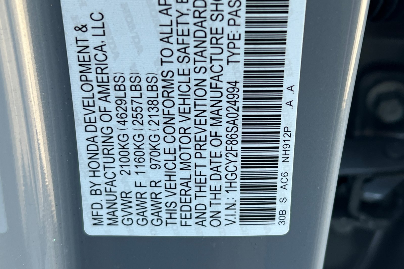 Used 2025 Urban Gray Pearl Honda Touring image 27