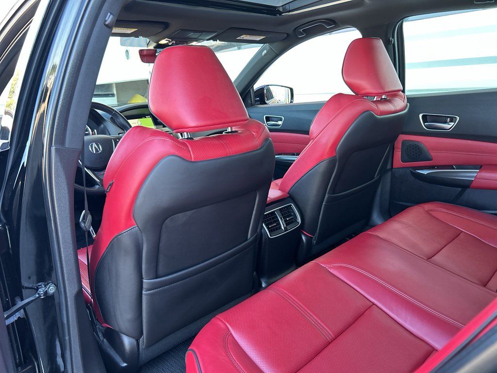 Used 2019 Crystal Black Pearl Acura w/A-Spec Pkg Red Leather image 14