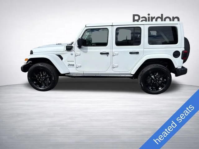 Used 2024 Bright White Clearcoat Jeep Sahara 4xe image 4