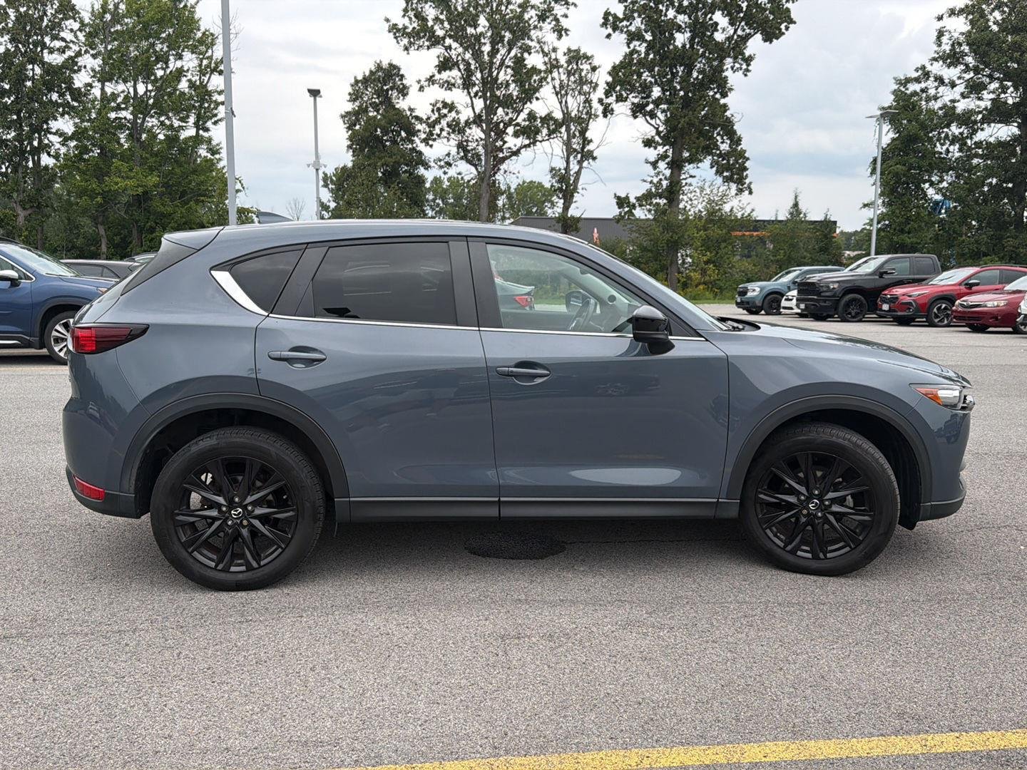 Used 2021 Polymetal Gray Mazda Carbon Edition image 2