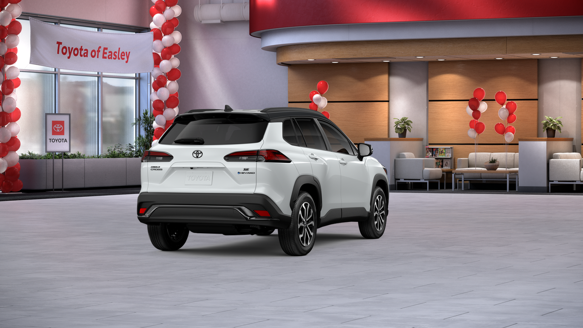New 2026 Wind Chill Pearl with Jet Black roof Toyota Hybrid SE image 9