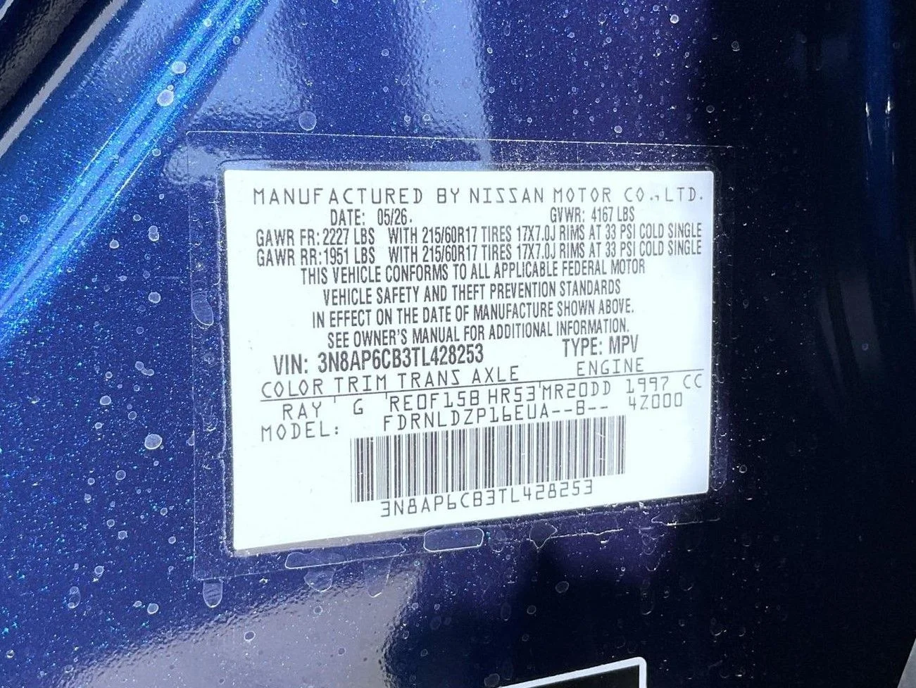 New 2026 Blue Nissan SV image 26