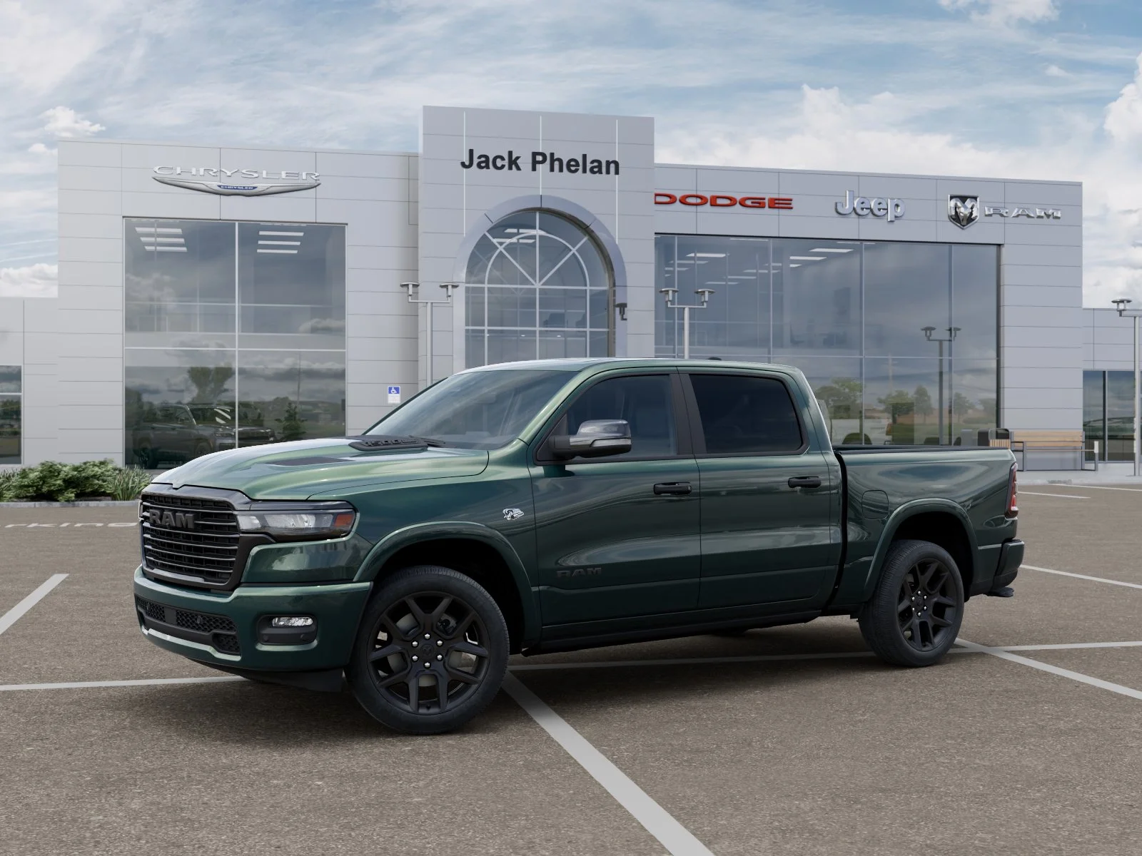 New 2026 Serrano-Green Metallic Exterior Paint RAM Laramie image 28