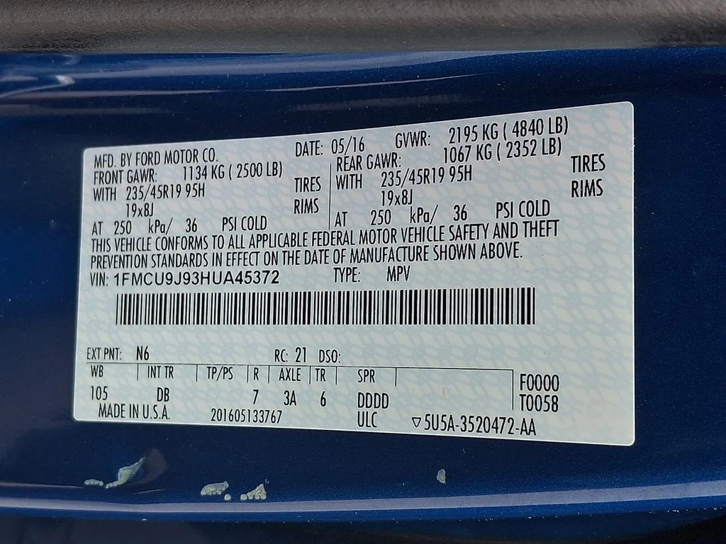 Used 2017 Blue Ford Titanium image 26