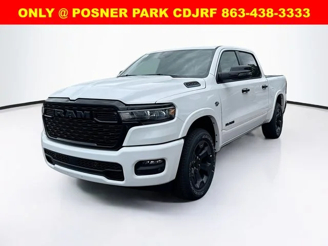 New 2026 Bright White Clear-Coat Exterior Paint RAM BIG HORN image 3