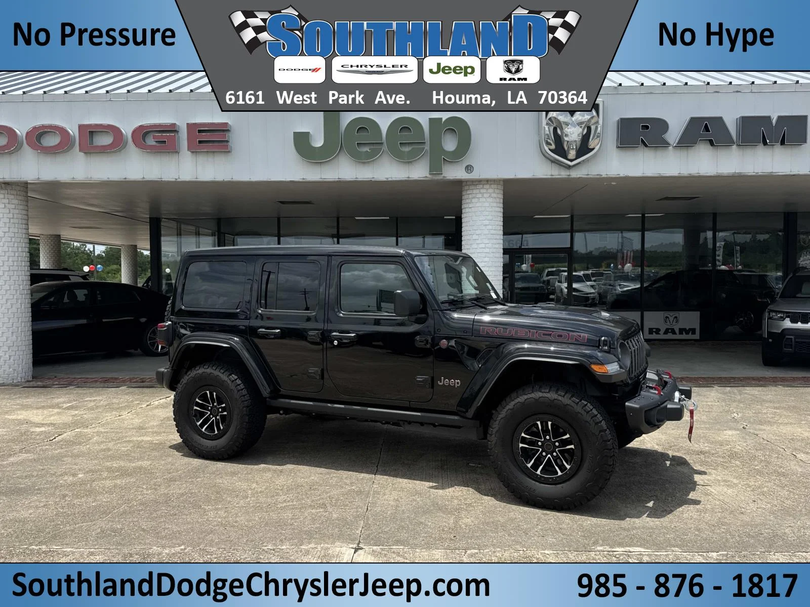 Used 2026 BLACK CLEARCOAT Jeep Rubicon X image 1