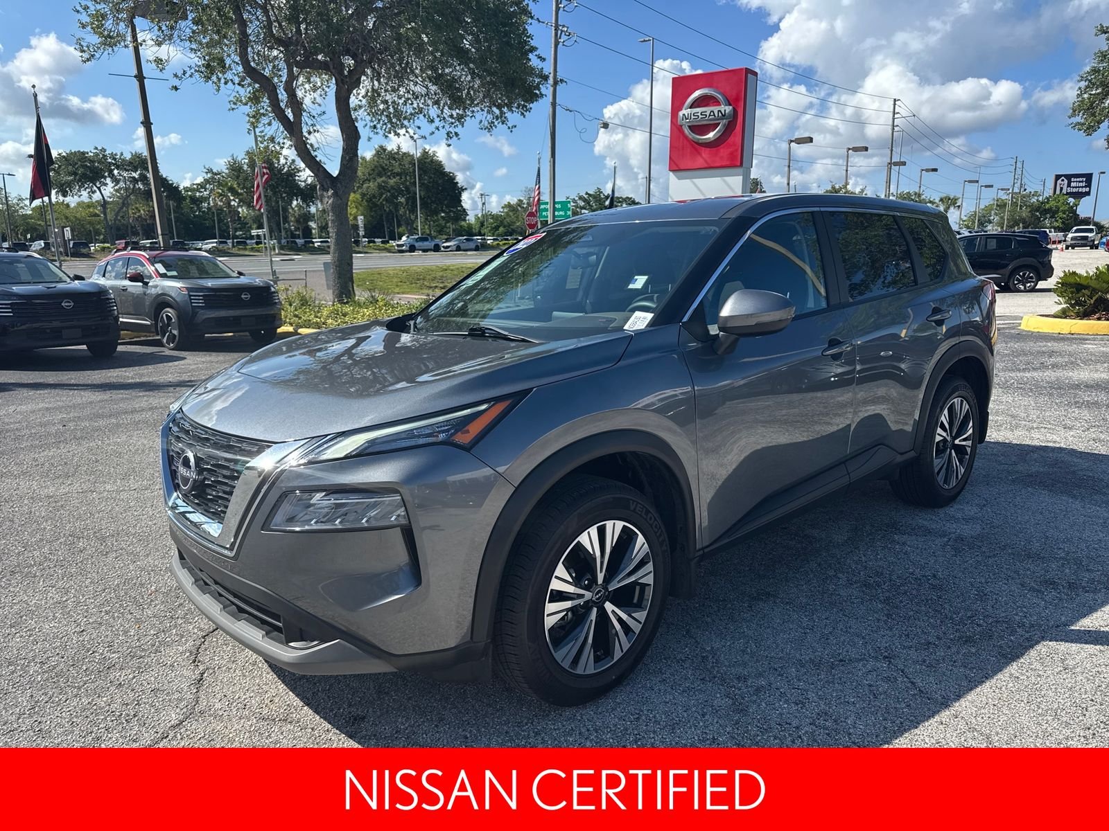 Certified Used 2022 Gray Nissan SV image 2