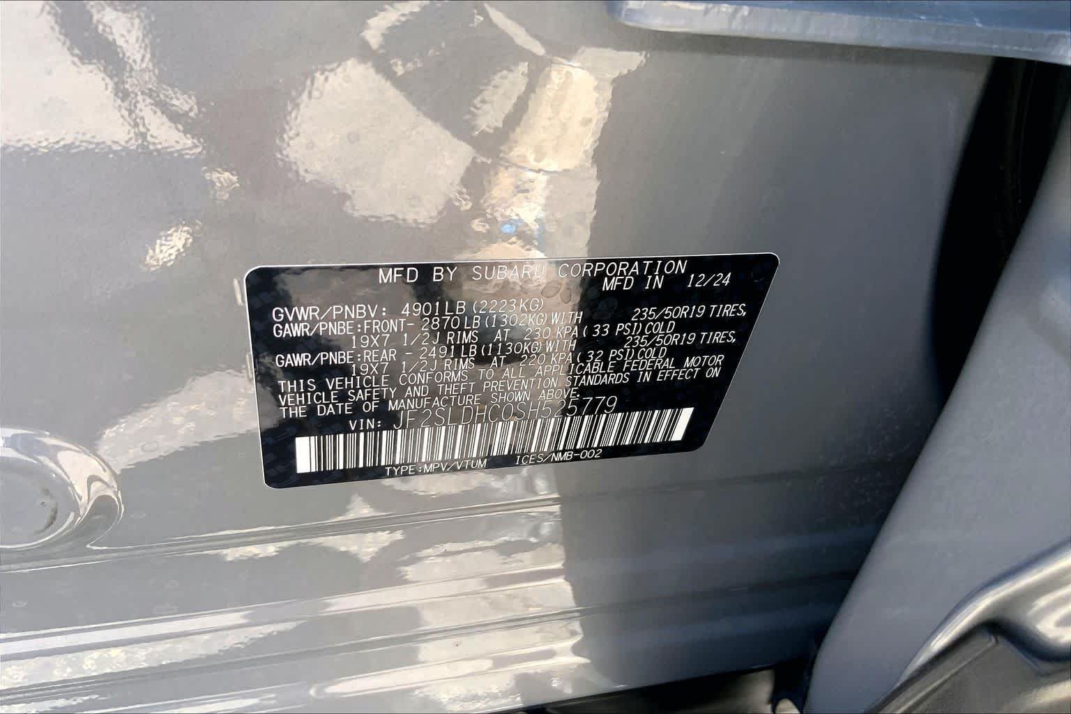 Used 2025 Magnetite Gray Metallic Subaru Sport image 30