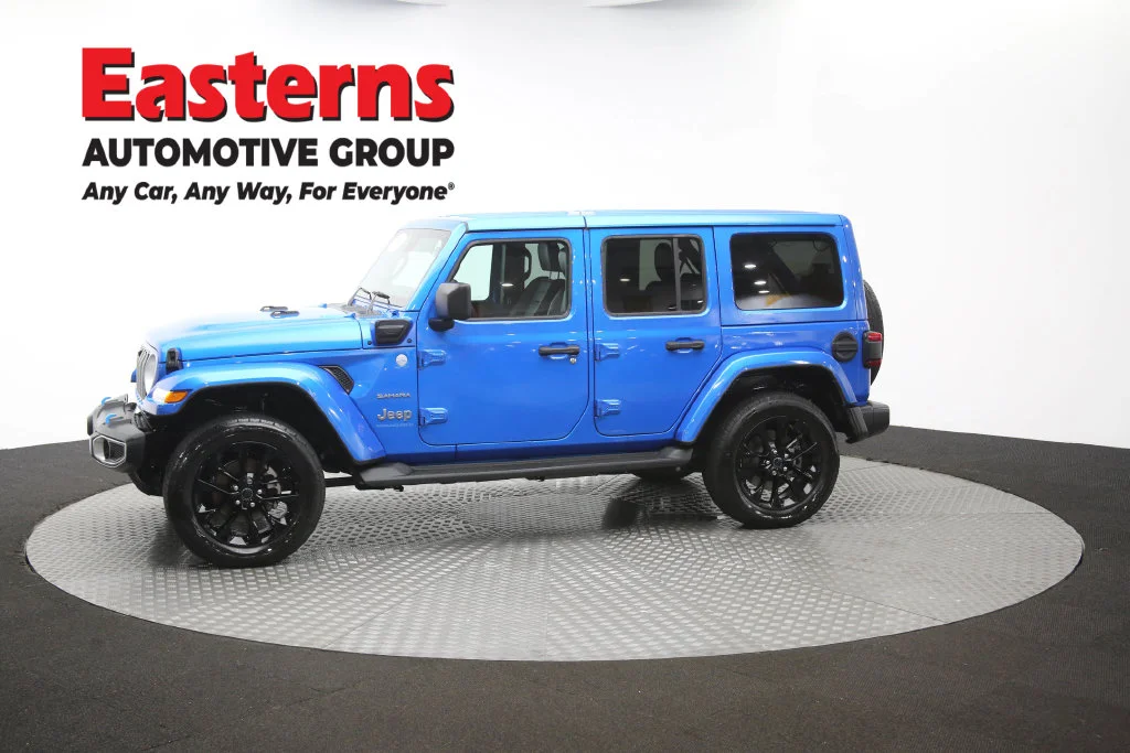 Used 2024 Blue Jeep Sahara 4xe image 60