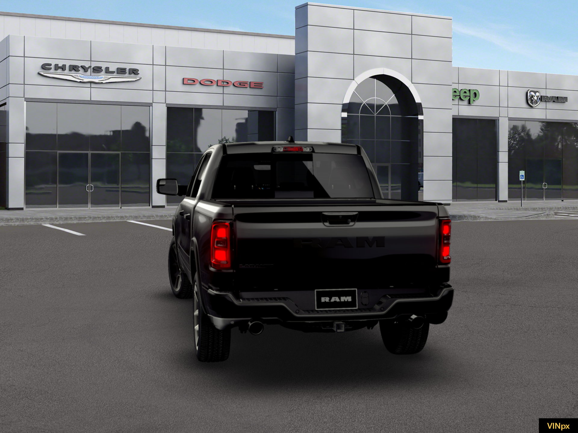 New 2026 Diamond Black Crystal Pearl-Coat Exterior Paint RAM Laramie image 25