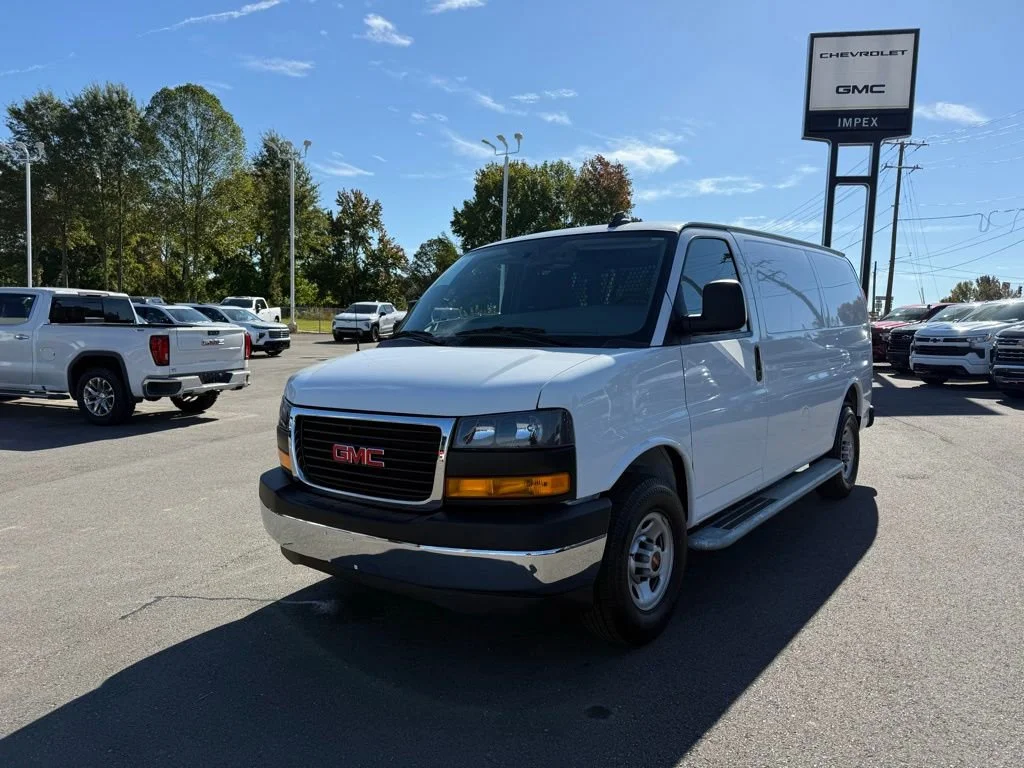Summit White 2023 GMC Savana Cargo 2500 RWD Van Rear-Wheel Drive