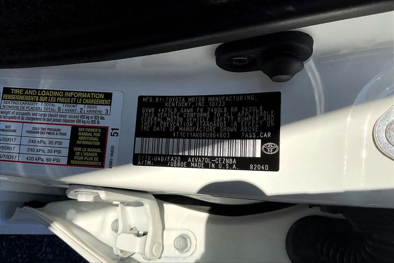 Used 2024 Ice Cap Toyota LE image 33