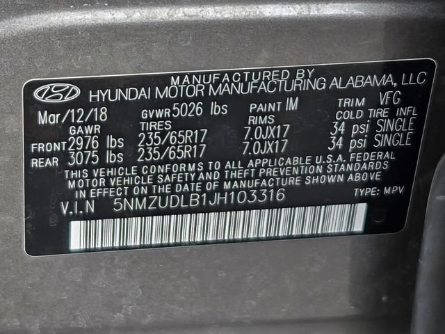 Used 2018 Gray Hyundai 2.4 Base image 24